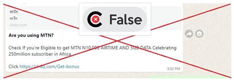 click https://slnkz.com/get-bonus|Phishing scam circulates that MTN is offering free airtime, data for .